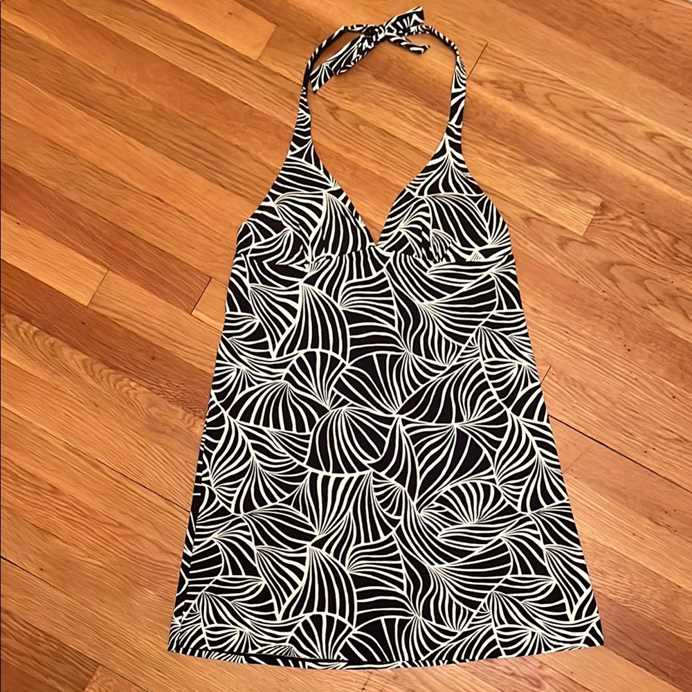 Anne Cole Blue and White Swim Coverup Size Medium